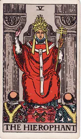 Иерофант (The Hierophant) — карта Таро колоды Уэйта-Смит