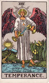 Умеренность (Temperance) — карта Таро колоды Уэйта-Смит