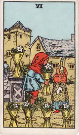 Шестёрка Кубков (Six of Cups) — карта Таро колоды Уэйта-Смит